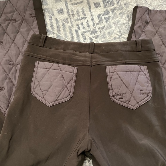 Rare vintage quilted  pant size 4 Korea GG Ferragoo Burberry line Boss Plus - Picture 2 of 8